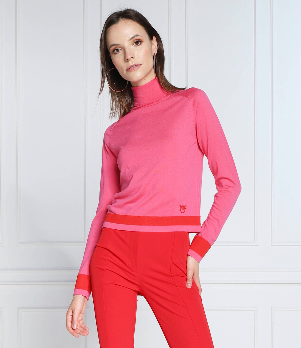 Хлопковый гольф decotto dolcevita Pinko - розовый(1G181Z A02M)