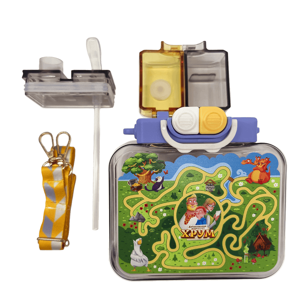 Бутылка-головоломка для воды «Детективное агентство ХРУМ»