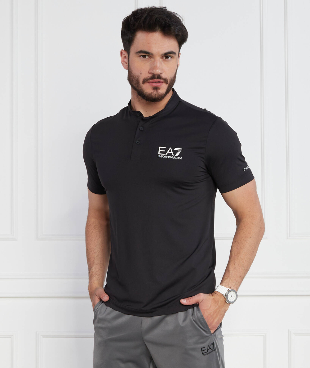 Поло EA7 - черный(8NPT21 PJEMZ)
