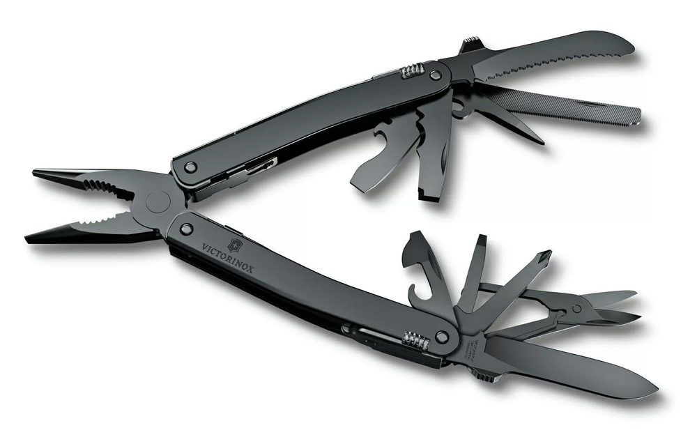 Мультитул Victorinox SwissTool Spirit MXBS, 105 мм, 24 функций, черный, нейлоновый чехол