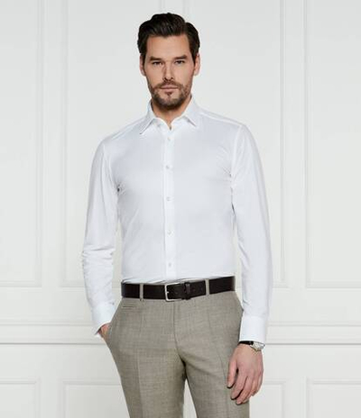 Рубашка P-HANK-kent-C1-222 BOSS BLACK - белый(50533395)