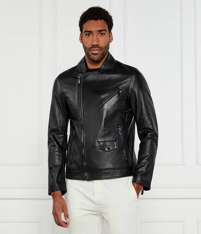 Кожаная куртка Karl Lagerfeld - черный(555082 551420)