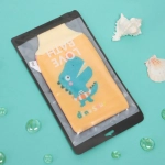 Мочалка-варежка для тела детская «KapitoshkaBoom» Динозаврик, цвет как на фото, 14*24см, Zip-пакет