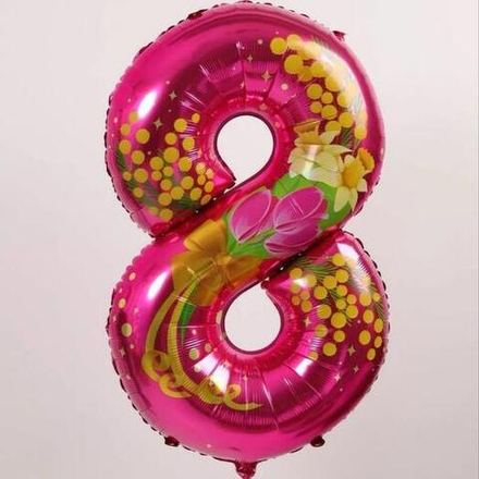 Шар-цифра 8 Марта (34''/86 см)