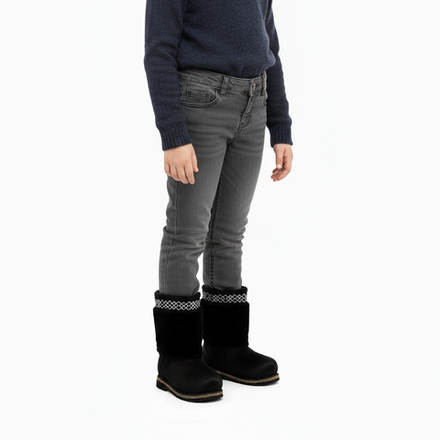 Унты детские из мутона и замши