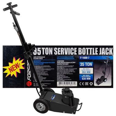 Домкрат пневмогидравлический подкатной 35т (высота подхвата - 257мм, высота подъема - 527мм) Forsage F-1600-7
