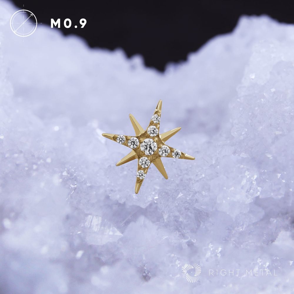 Star Northern Lights Crystal PVD Yellow
