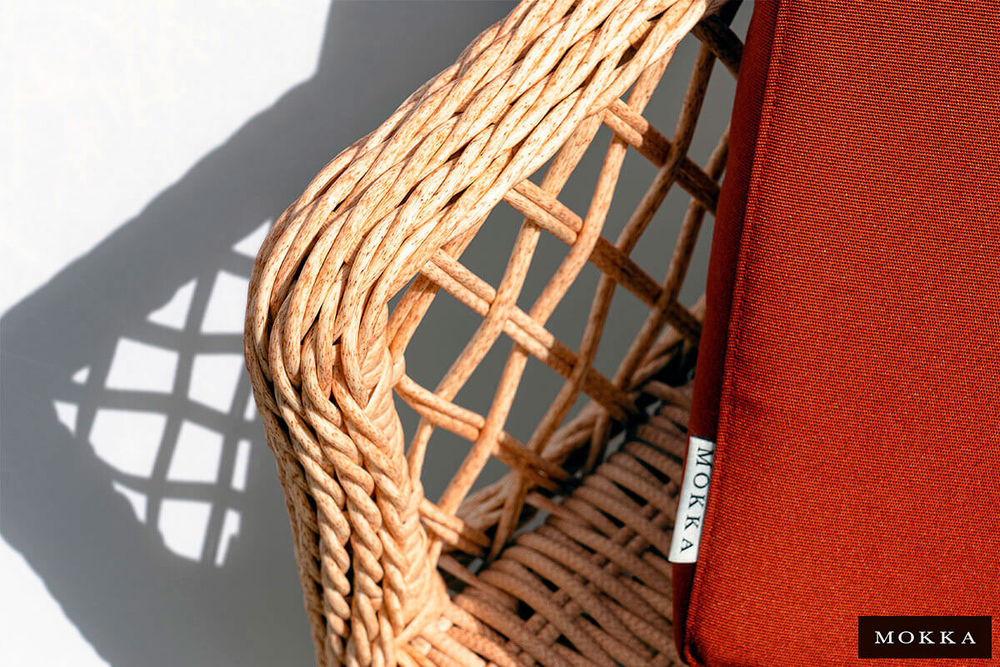 Плетеное стул-кресло MOKKA VILLA ROSA