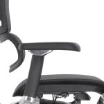 Кресло FALTO Ergohuman Luxury 2 с подножкой ( чёрный каркас /сетка чёрный T-168-B1 Black )