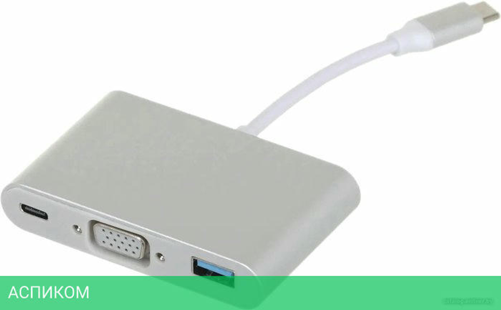 Разветвитель Palmexx PX/HUB-057 серебристый