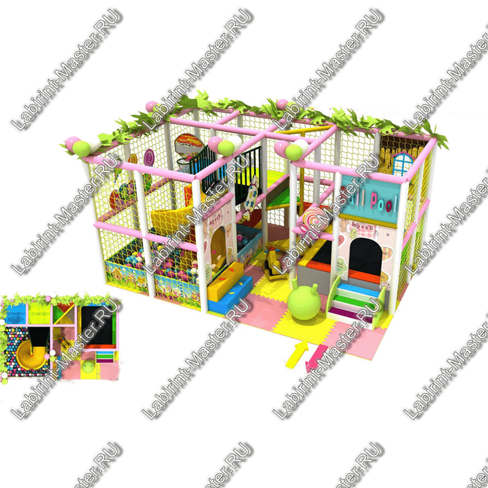 Детский игровой лабиринт "Винтовые приключения"