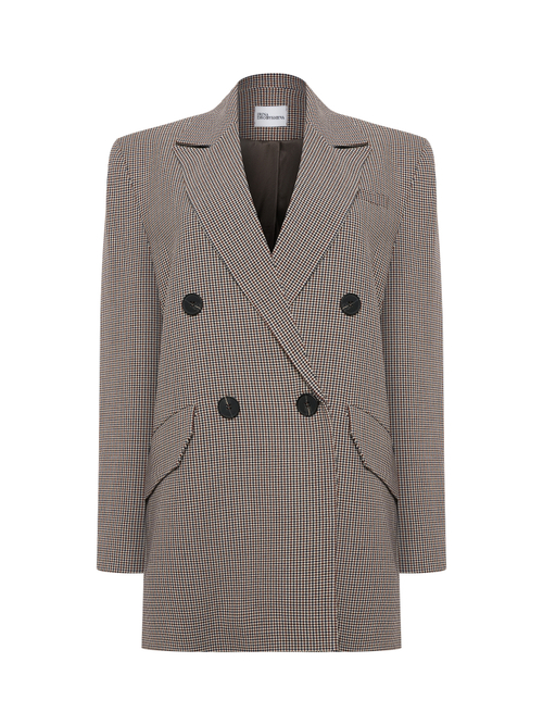 Пиджак двубортный в лапку