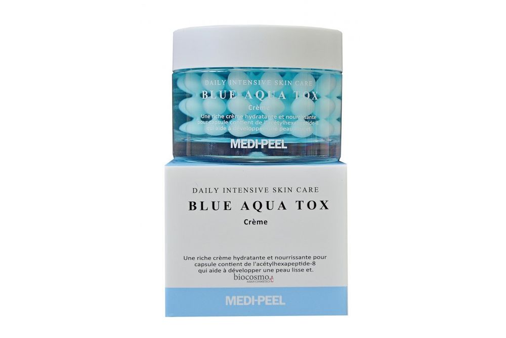 Medi-Peel Увлажняющий крем с пептидными капсулами Blue Aqua tox Cream, 50 мл