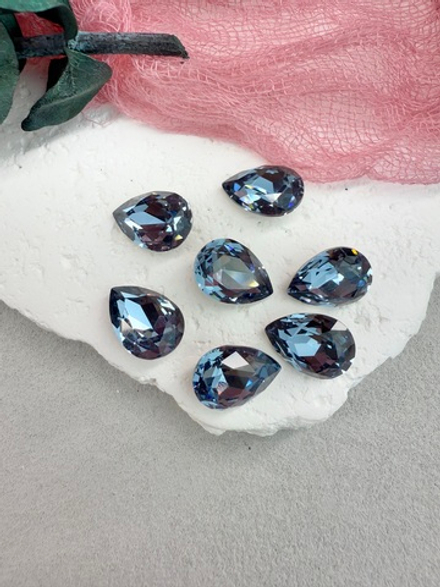 Капля Drop 14*10 мм, Denim blue