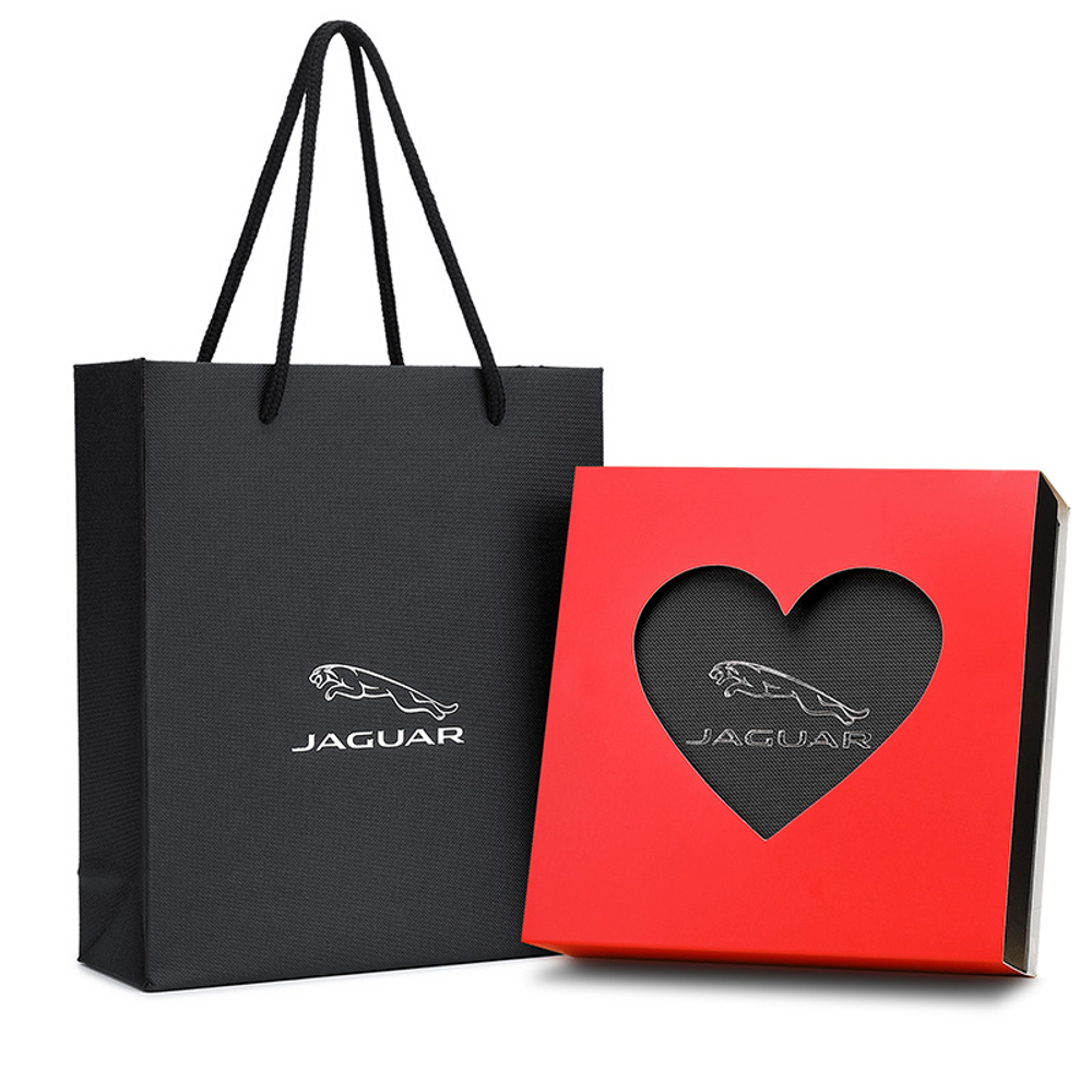 JAGUAR Top Grain Cow Leather Card Holder, Ticket Clip, Wallet Regular Men"s Black