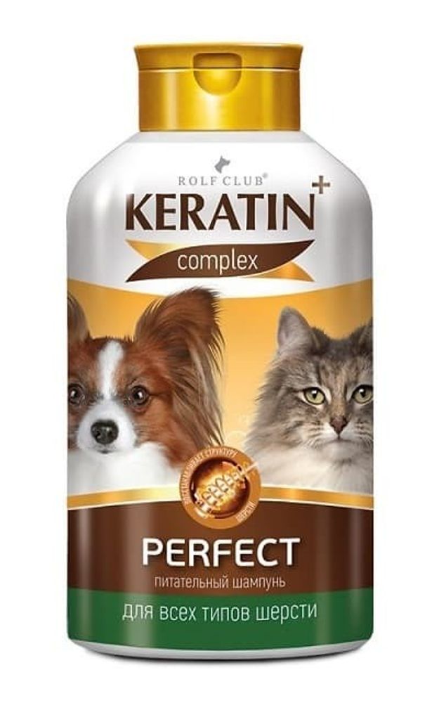 ROLF CLUB KERATIN+Шампунь Perfect д/всех типов шерсти кош и соб 400 мл R502