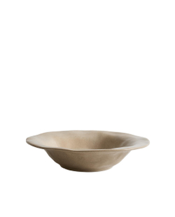Zara Home тарелка глубокая из каменной керамики, цвет серый, 24.5 см