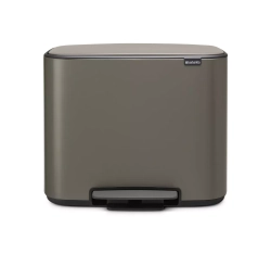 Brabantia - Контейнер для мусора Bo 3х11л с сегрегацией, платина / артикул   121067  / GTIN 8710755121067