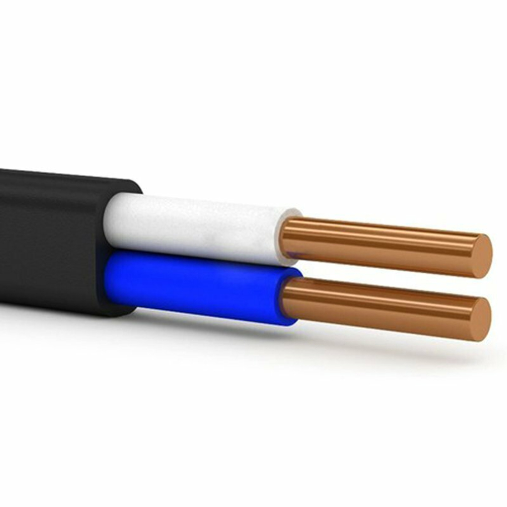 Кабель ВВГбм-Пнг(A)-LS 2х1,5 чер 10 метров Мастер Тока