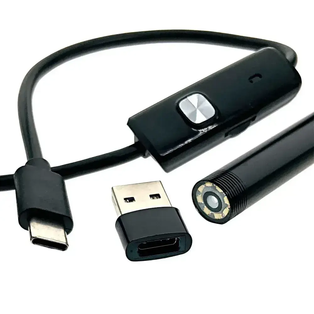 Эндоскоп , гибкая камера для труднодоступных мест с переходником TYPE-C 5М.