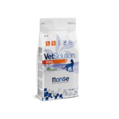 Сухой корм диетический для кошек при ХПН Monge VetSolution Cat Renal Ренал 1,5кг