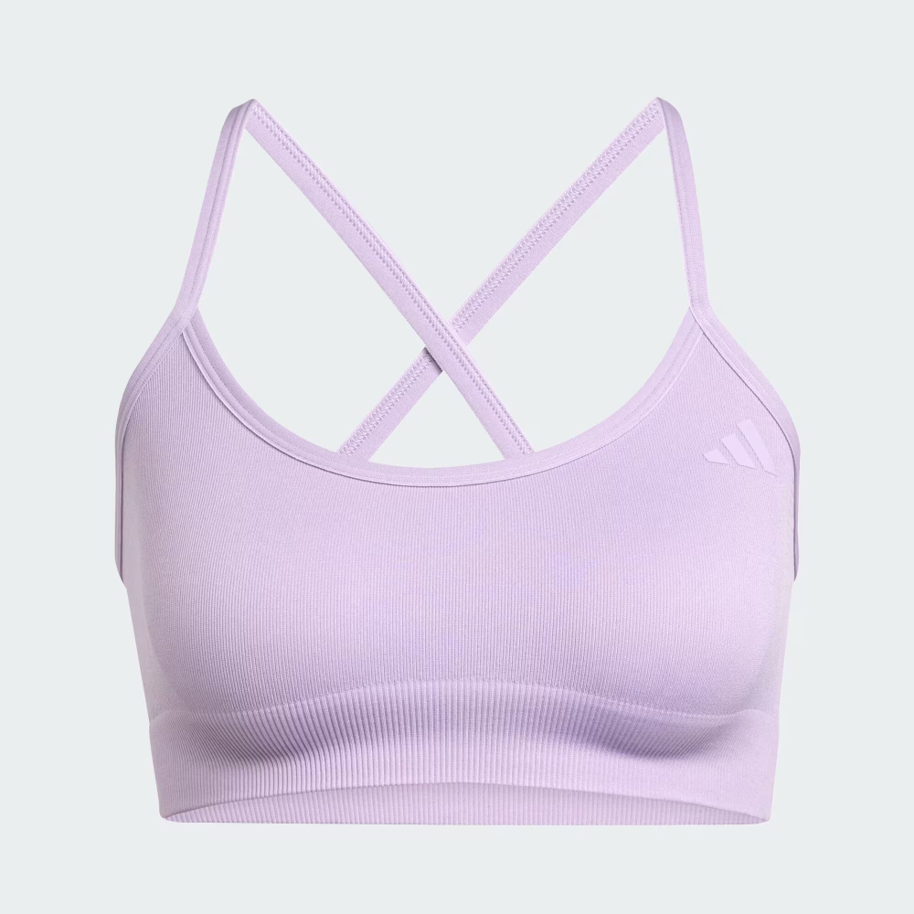 Workout Essentials — спортивный бюстгальтер из трикотажа с легкой поддержкой - ADIDAS