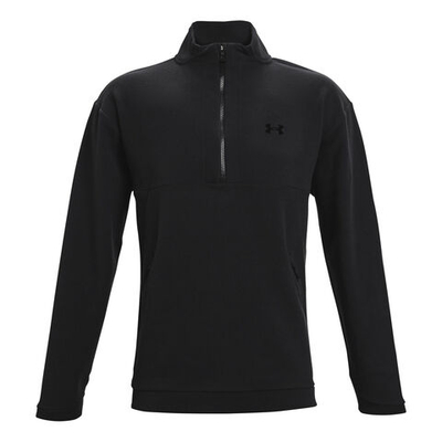 Мужское теннисное поло Under Armour Recover 1/4 Zip Long Sleeve Men - Black