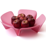 Ваза для фруктов flower, розовая