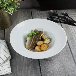 Тарелка глубокая 500 мл d 30,5 см h6,8 см белая фарфор Glory Eco P.L. Proff Cuisine [4]
