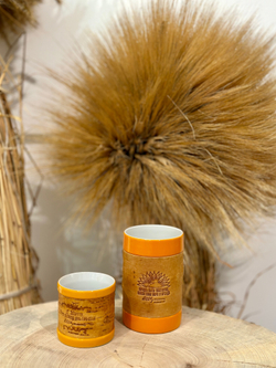 Кружка большая фарфоровая без ручки с цитатами В.М. Шукшина на бересте.