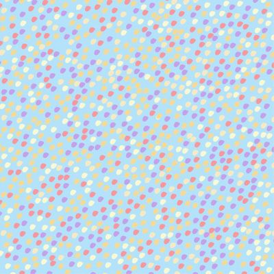 узор с разноцветными пятнами. Конфетти на голубом