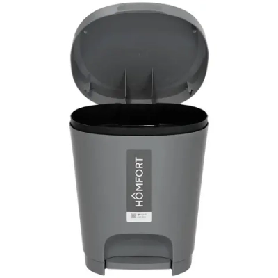 Контейнер для мусора YUTO 8л серый 250х292мм