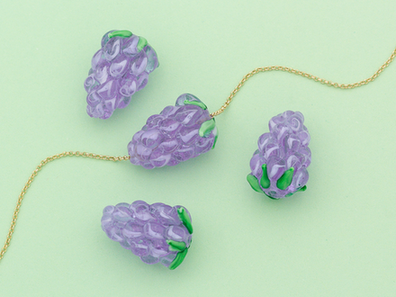 Бусина "Виноград" 23мм, стекло