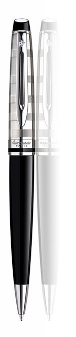 Шариковая ручка Waterman Expert 3 DeLuxe, цвет: Black CT, стержень: Mblu