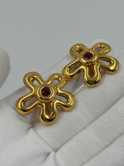 Клипсы Цветы Lanvin
