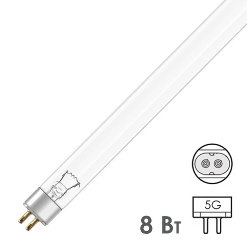 Лампа бактерицидная Osram HNS G8 T5 8W G5 L288mm специальная безозоновая 4008321378385