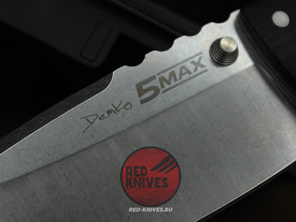 Нож Cold Steel 5 Max - руокять черный G10, светлый клинок