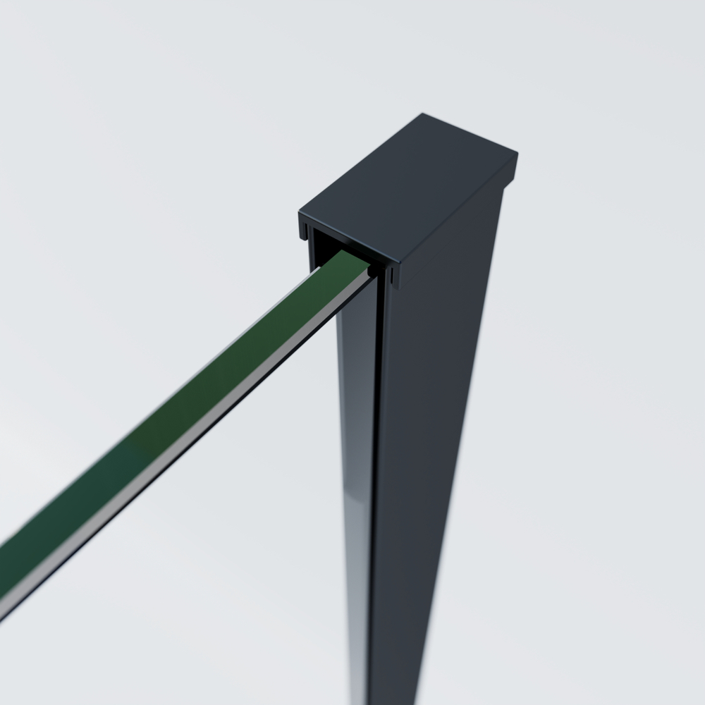 Душевой уголок Софт 2 (Soft 2) Vincea VSR-3SO28012CLB, 1200*800, черный, стекло прозрачное