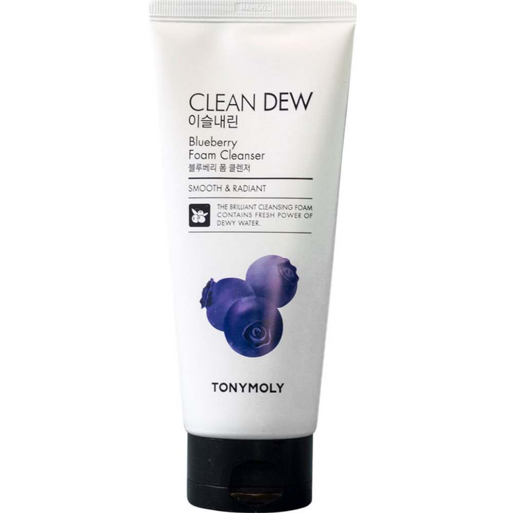 Tony Moly Clean Dew Foam Cleanser Blueberry пенка с черничным экстрактом