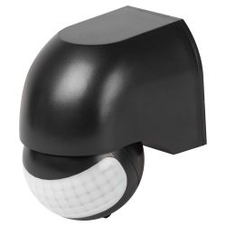 Датчик движения ЭРА MD 011 настенный инфракрасный 1200 Вт угол 180° IP44 черный | Датчики движения