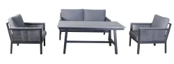 "Сан Ремо" комплект садовый для лаунж-зоны серый