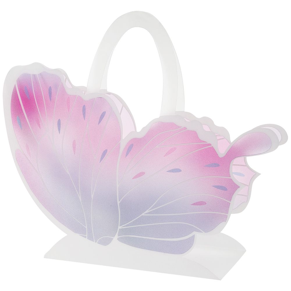 Сумка "Бабочка" 42,5x12xH35,5см (Розовый-сиреневый)