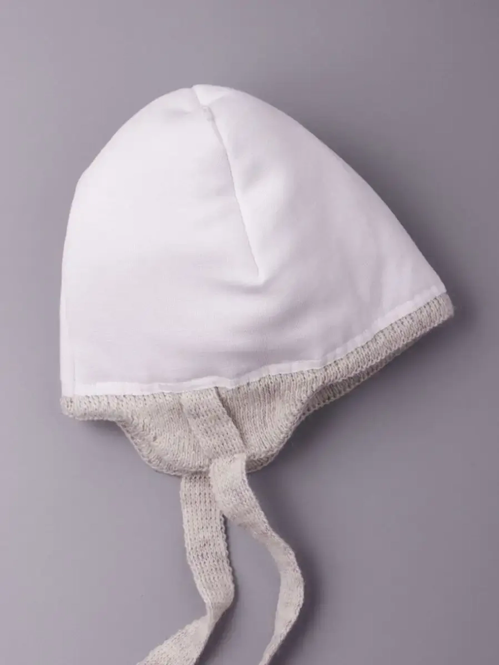 Шапка детская зимняя вязаная с ушками