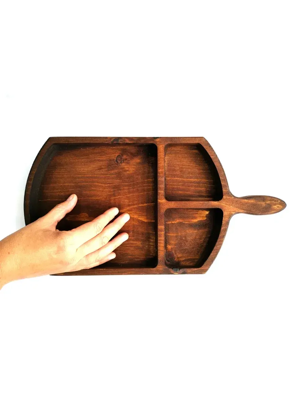 Деревянная менажница из кедра для подачи, сервировки