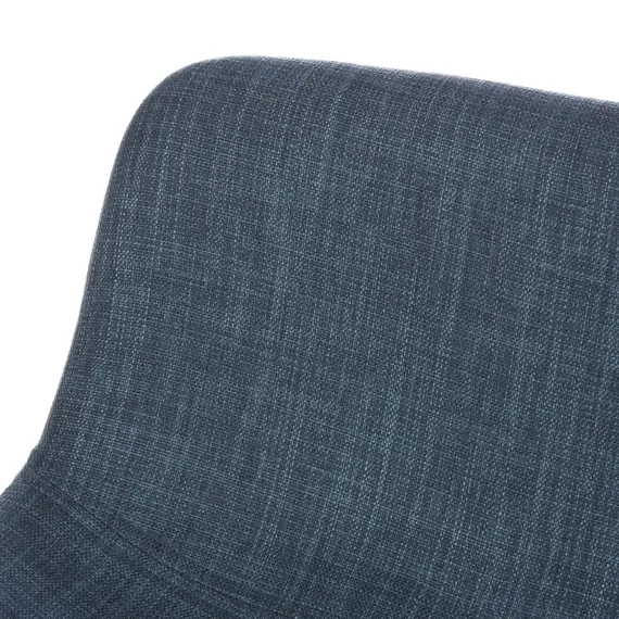 Барный стул Neo Soft 77 см, синий, черные ножки