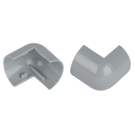 Внешний угол ЭРА OC-KK-30-13-F для полукруглого кабель-канала серый 30х13мм 2шт/комплект