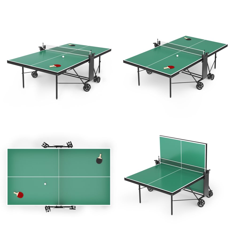 Теннисный стол UNIX Line Compact indoor 18mm MDF (Green)