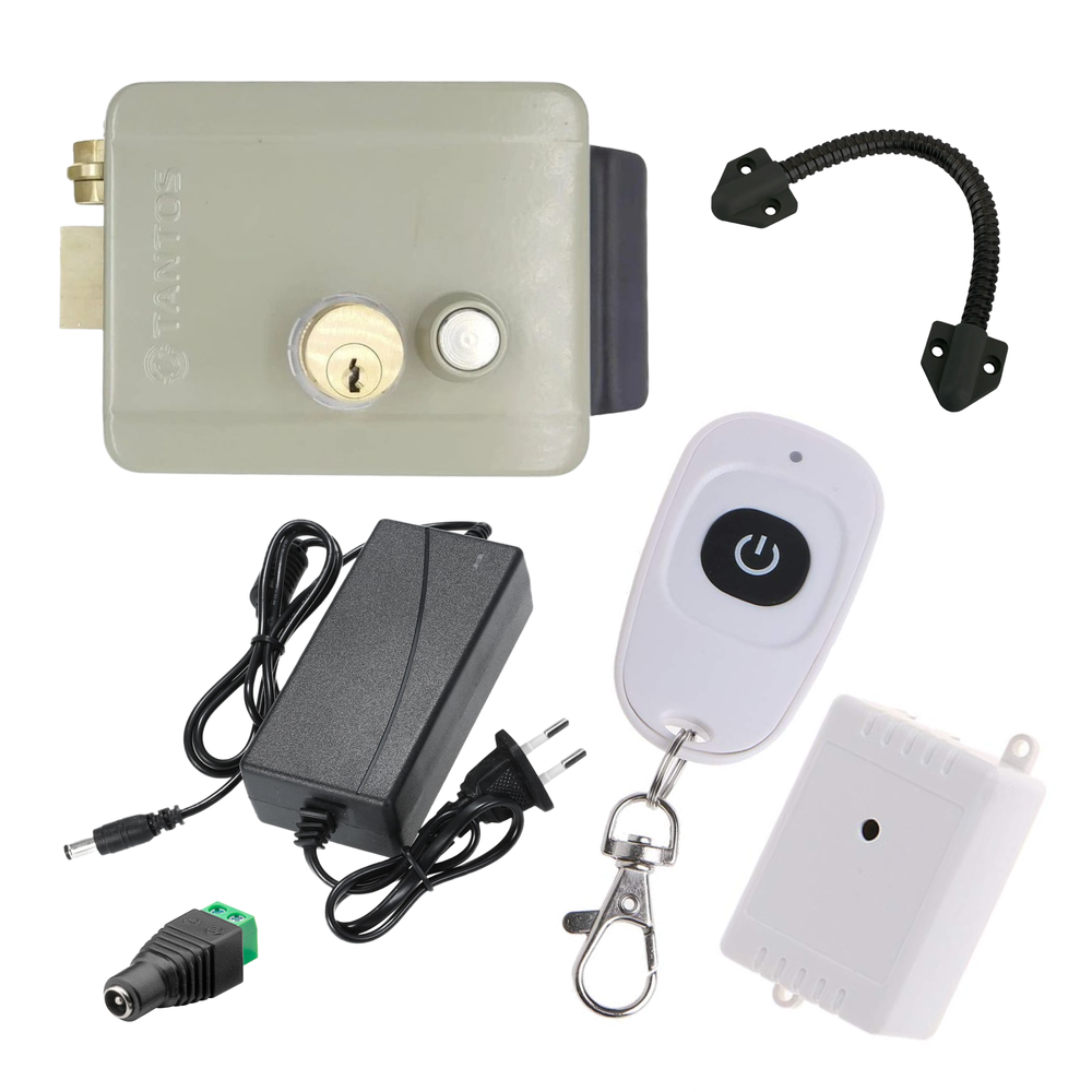 крашенный электромеханикий замок с пультом дистанционного управления