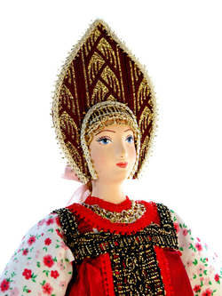 Кукла коллекционная Акулина в народном летнем костюме.