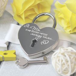 Свадебный замочек с именами на заказ